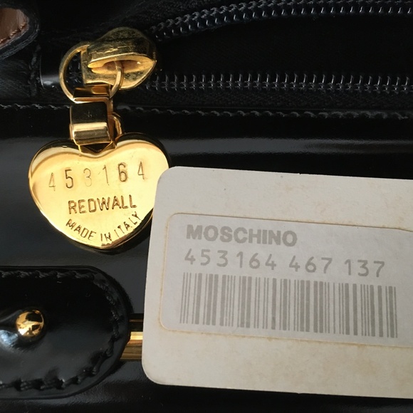 ❤️MOSCHINO❤️ Redwall Tricolor Polished Leather Bag - Picture 10 of 16